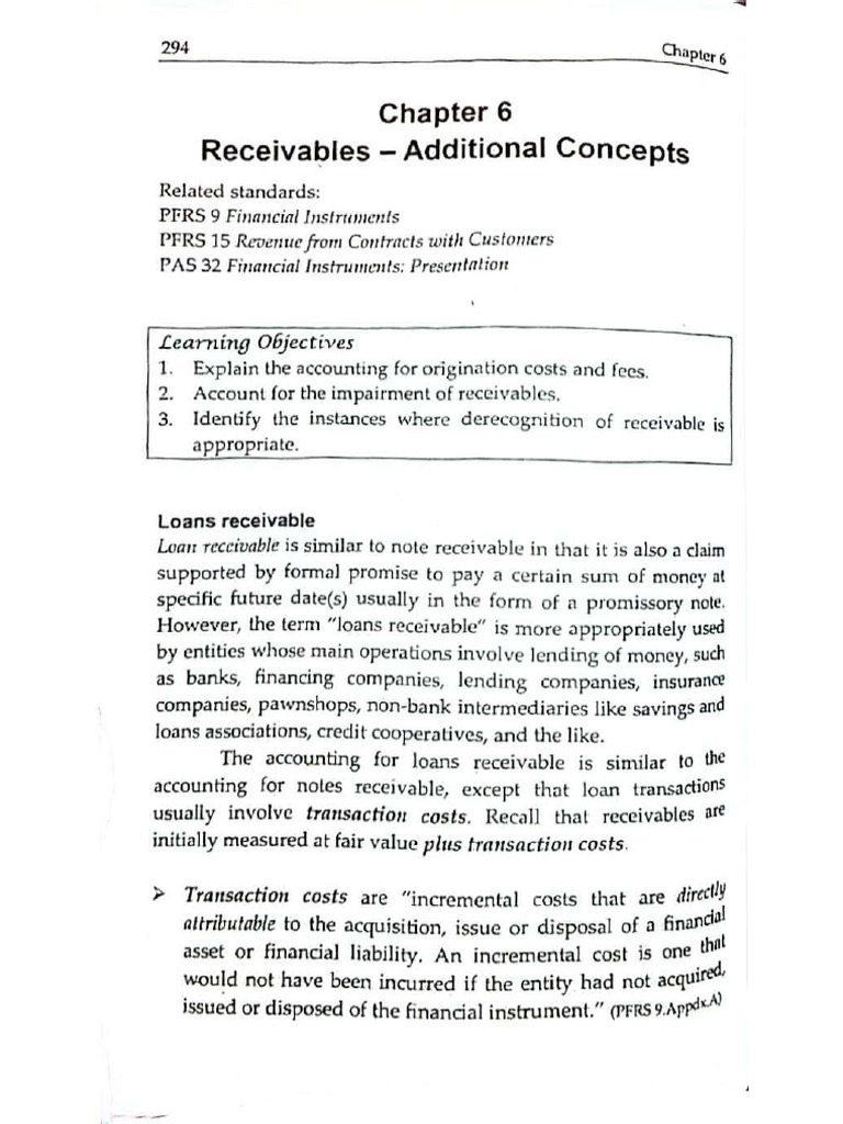 Chapter 6 Receivables Additional Concept | PDF