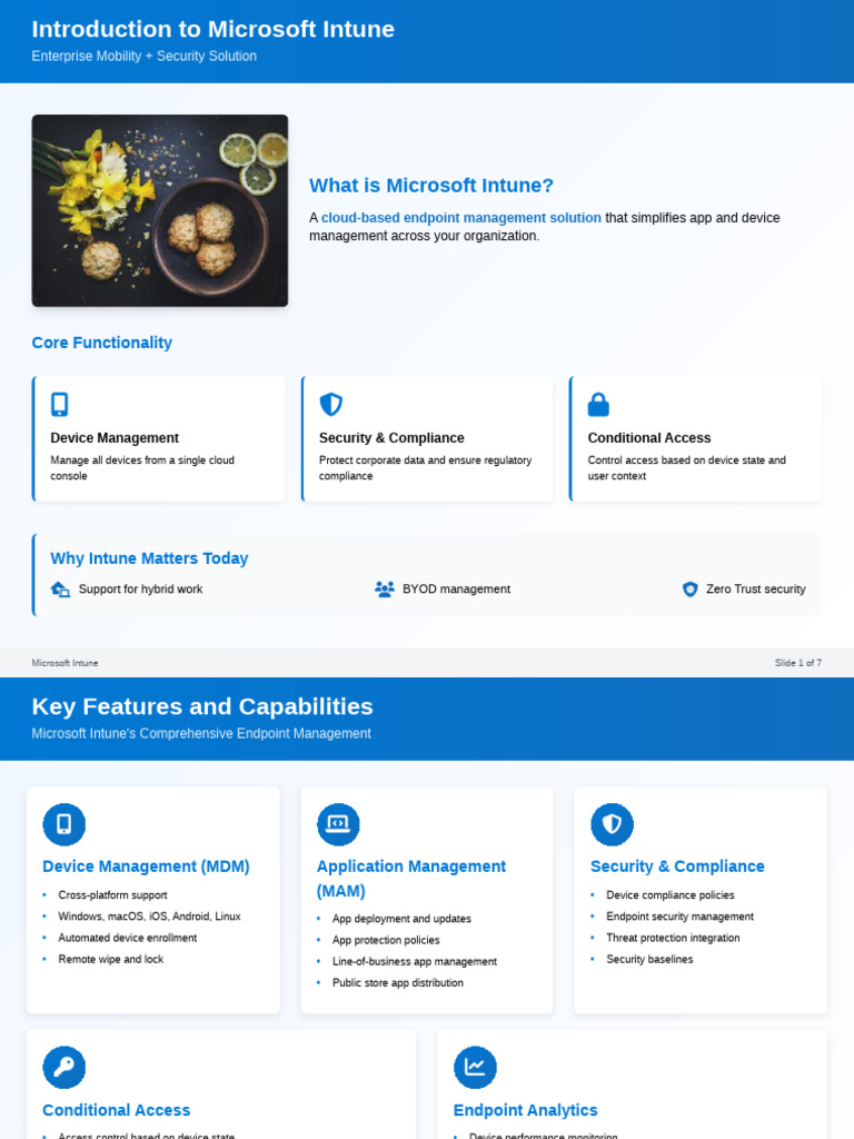 Microsoft Intune - Enterprise Mobility and Security Solution | PDF ...