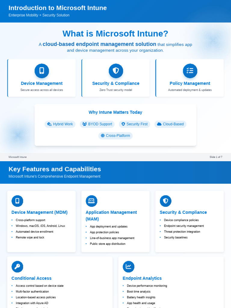 Best - Microsoft Intune - Enterprise Mobility and Security Solution | PDF