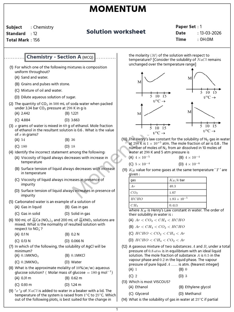 Solution_worksheet__1054061_1_1773386068 | PDF | Transparent Materials ...