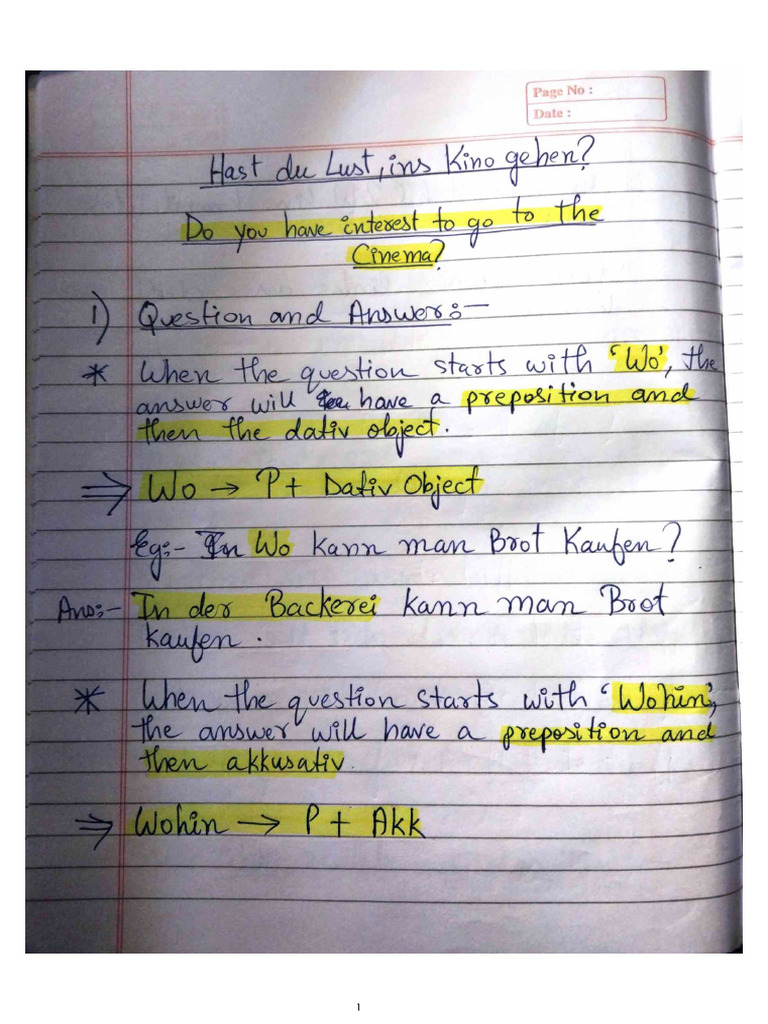 Goated German Notes | PDF