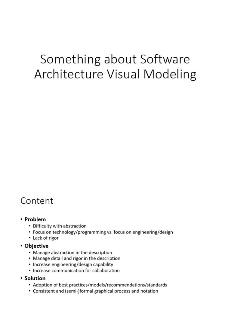 Something About Software Architecture Visual Modeling | PDF | System ...