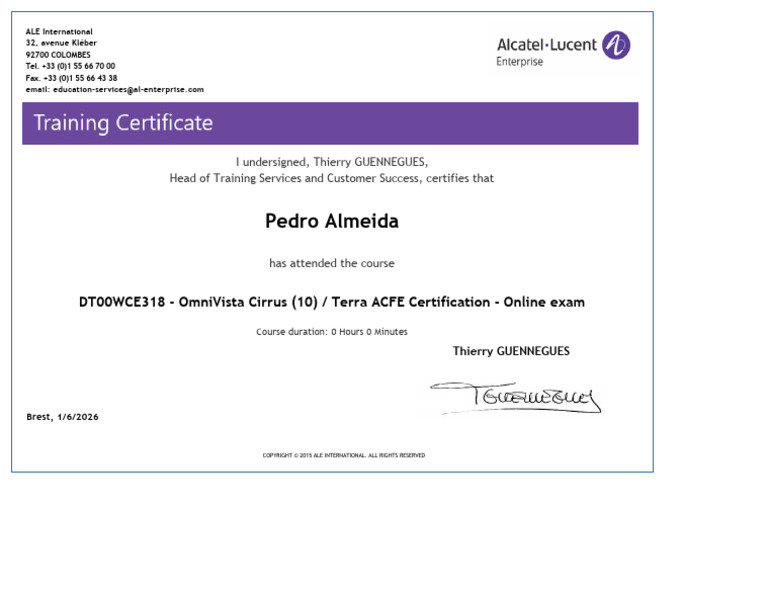 Certificate | PDF