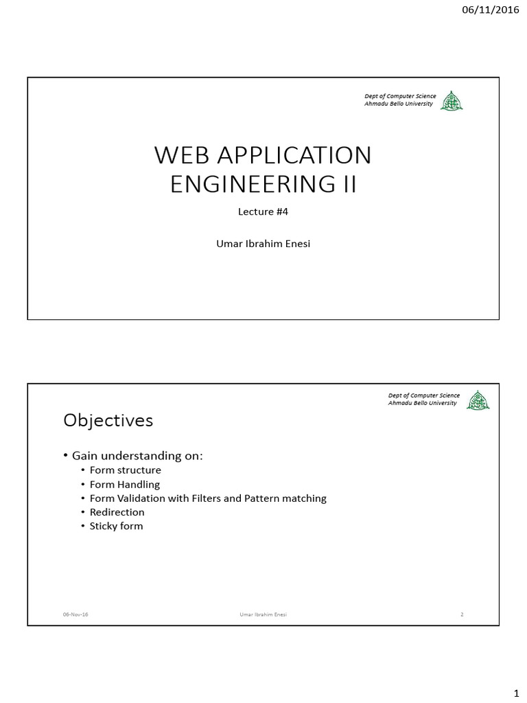 Lecture 4 - Forms | PDF | Regular Expression | World Wide Web