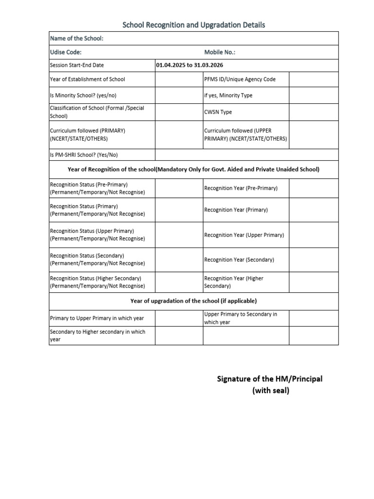 School Recognised Format (1) | PDF