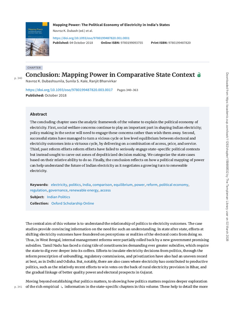 Mapping Power Conclusion | PDF