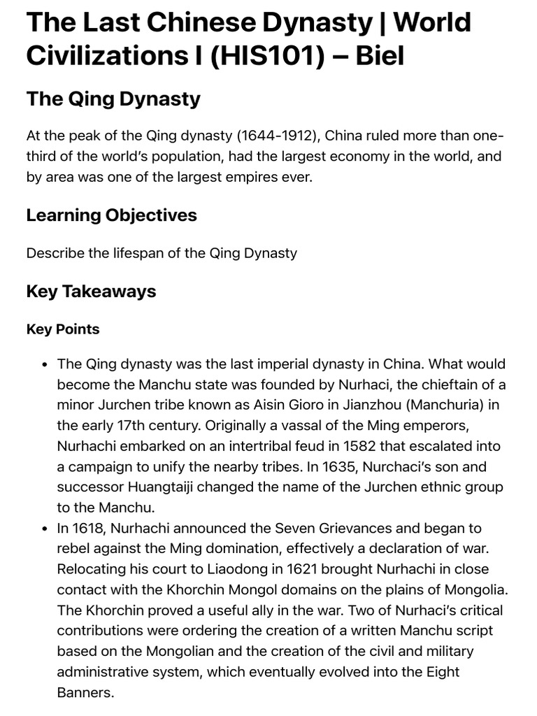 China | PDF | Qing Dynasty | China