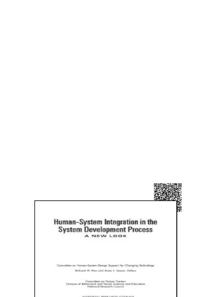 (Ebook) Human-System Integration in the System Development Process : A ...