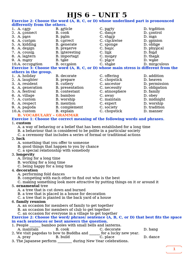 Unit 5 - HS | PDF | Bride | Wedding