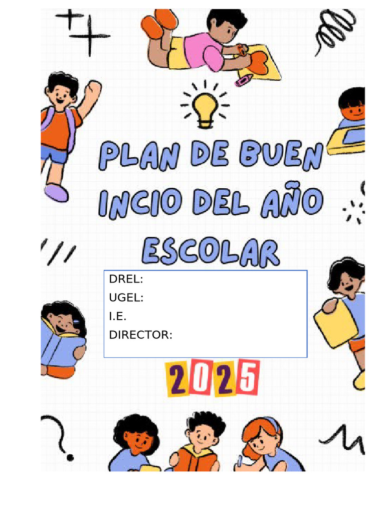 Plan de Buen Inicio 2025 | PDF | Educación primaria | Escuelas