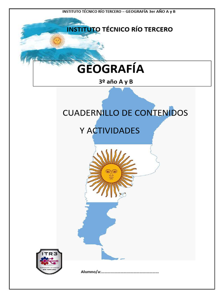 Cuadernillo de Geografia 3 2025 | PDF | Antártida | Geografía Física