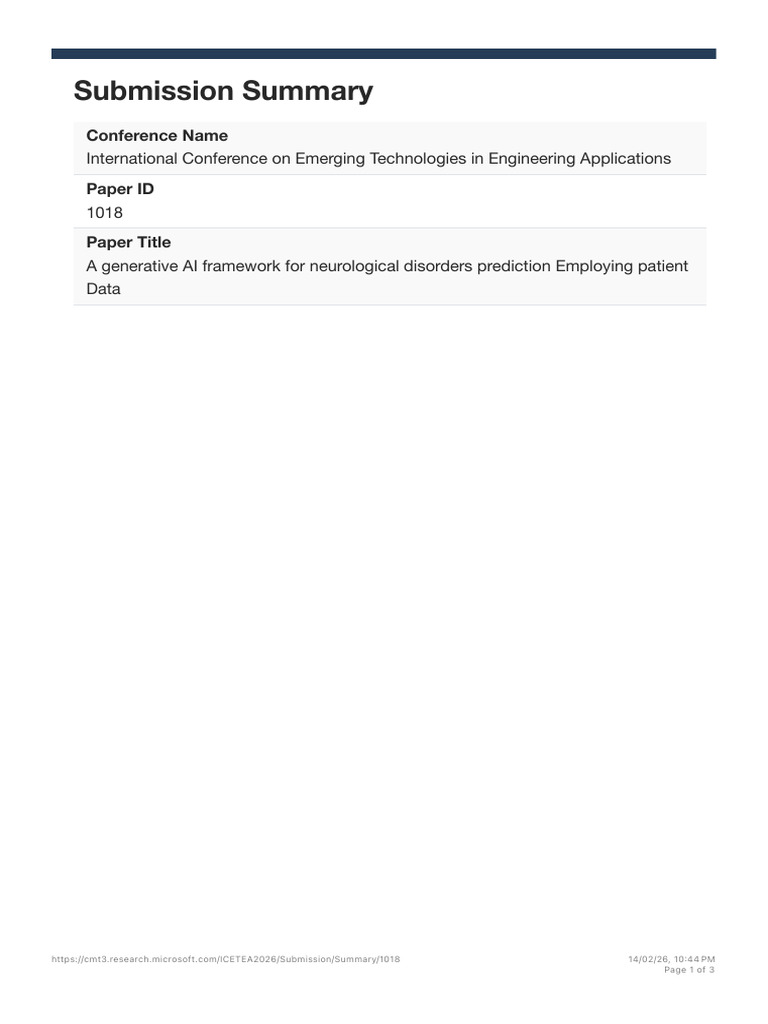 Conference Management Toolkit - Submission Summary | PDF | Artificial ...