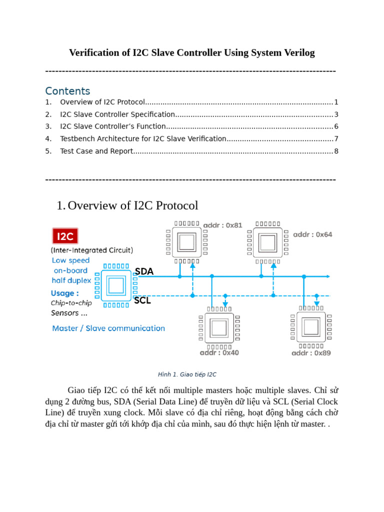 Verification of I2C Slave Controller Using System Verilog | PDF