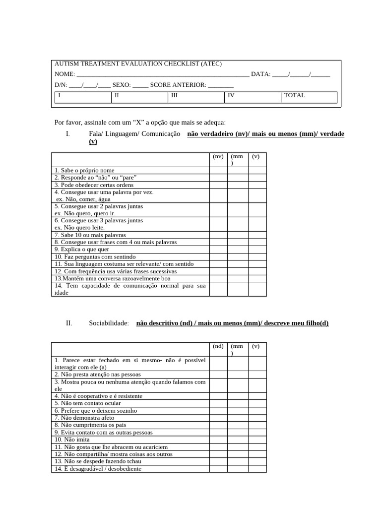 Protocolo ATEC | PDF | Consciência