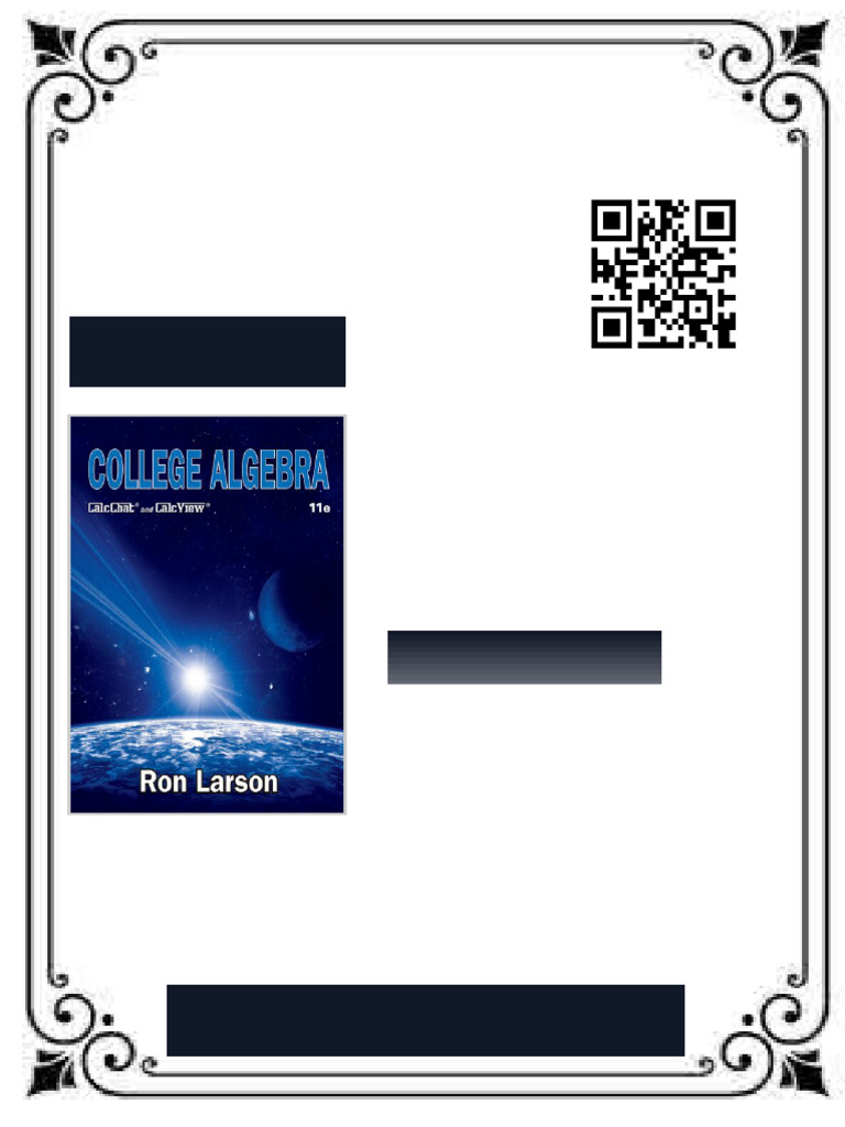 College Algebra, 11e Ron Larson Ebook Clear PDF | PDF | Equations