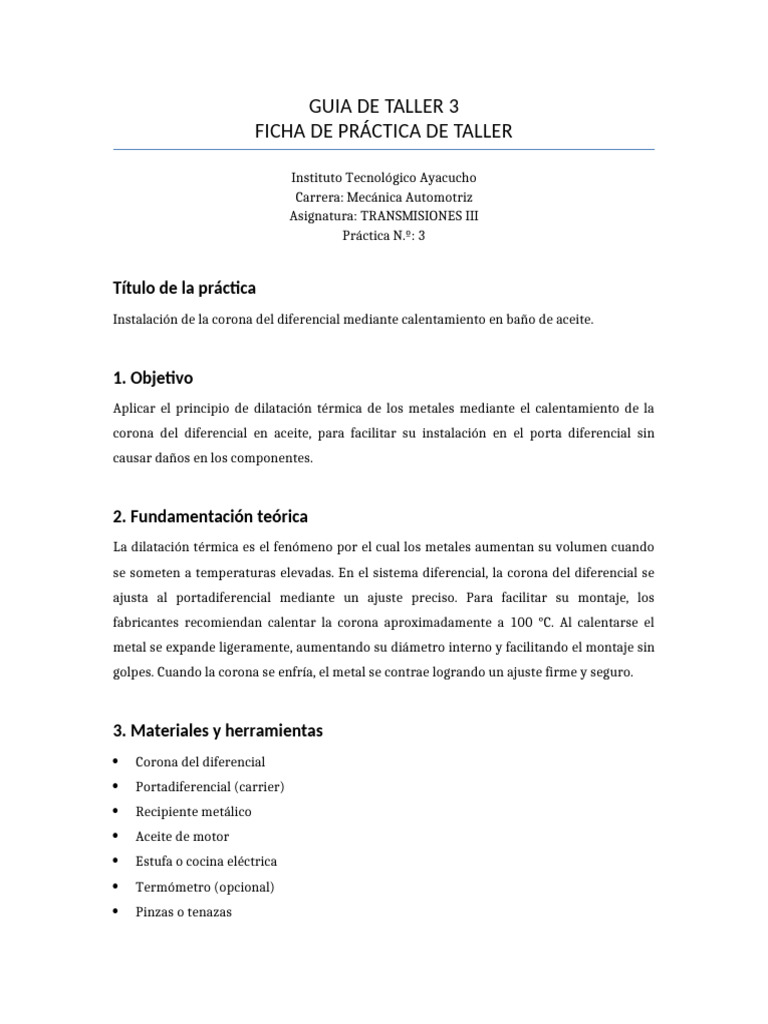 Guia de Taller 3 | PDF