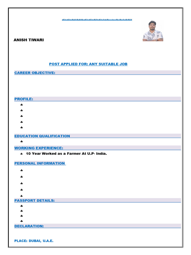Anish CV | PDF