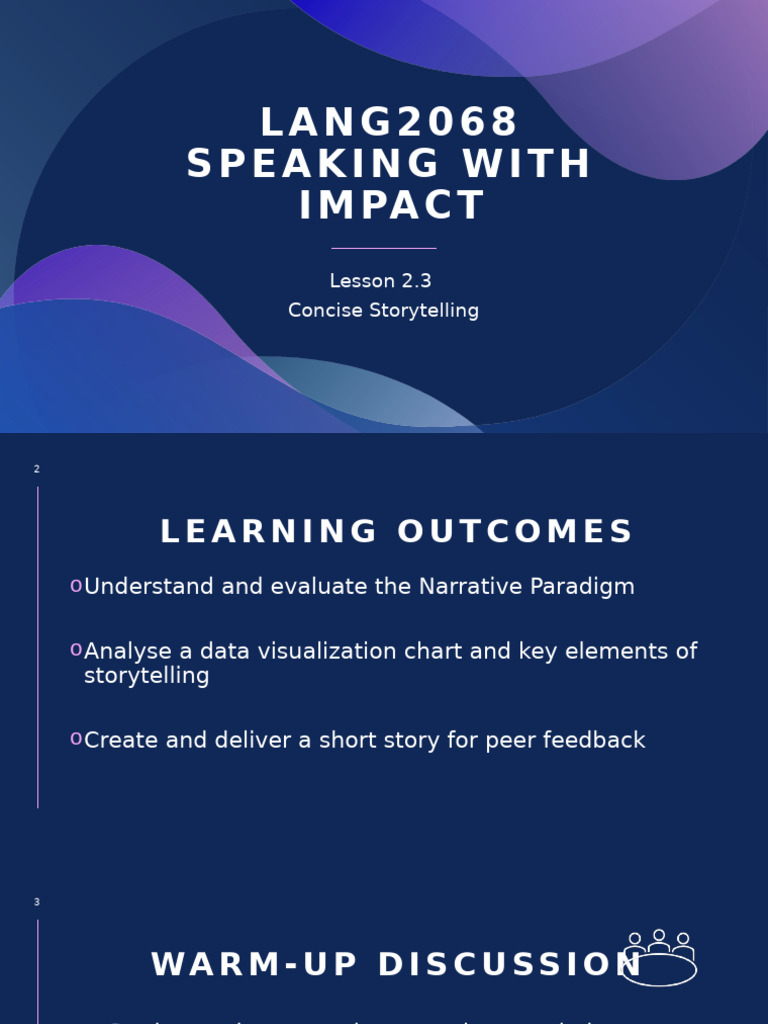 2.3 Concise Storytelling - PPT-1 | PDF | Narrative | Storytelling