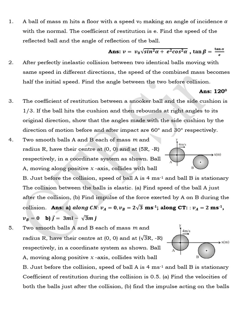 2 - D Collisions | PDF | Collision | Mechanical Engineering