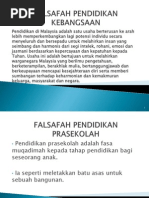 Falsafah Pendidikan Kebangsaan Prasekolah