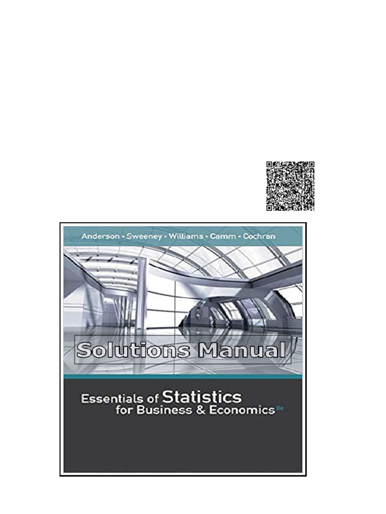 Essentials of Statistics for Business and Economics 8th Edition ...