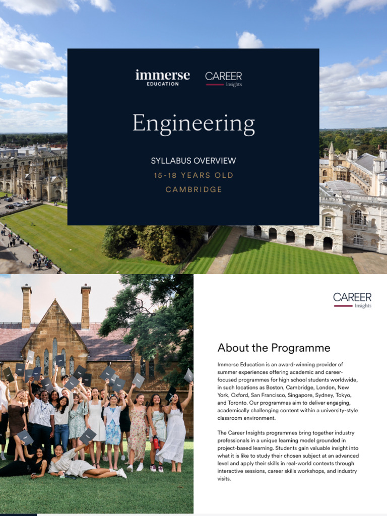 Cambridge Engineering Career Insights 15 18 | PDF | Engineering ...
