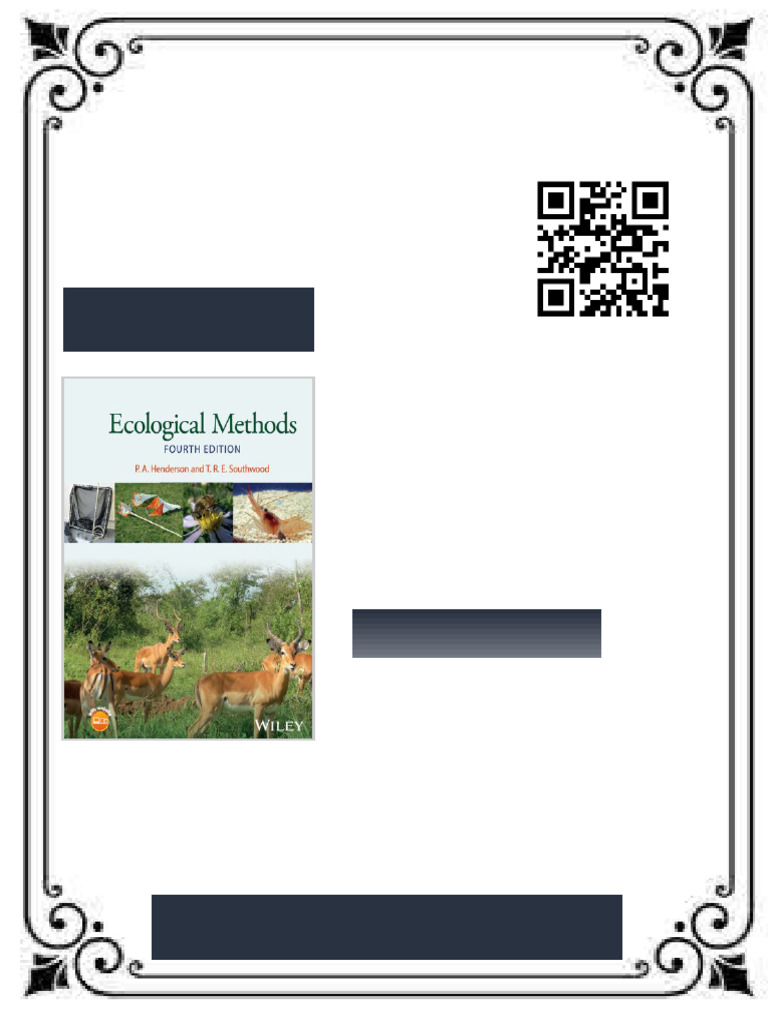 Ecological Methods 4th Edition Peter A. Henderson Ebook Testbank ...