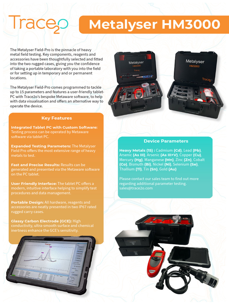 Metalyser FieldPro (HM3000) Brochure | PDF | Chemical Elements | Materials