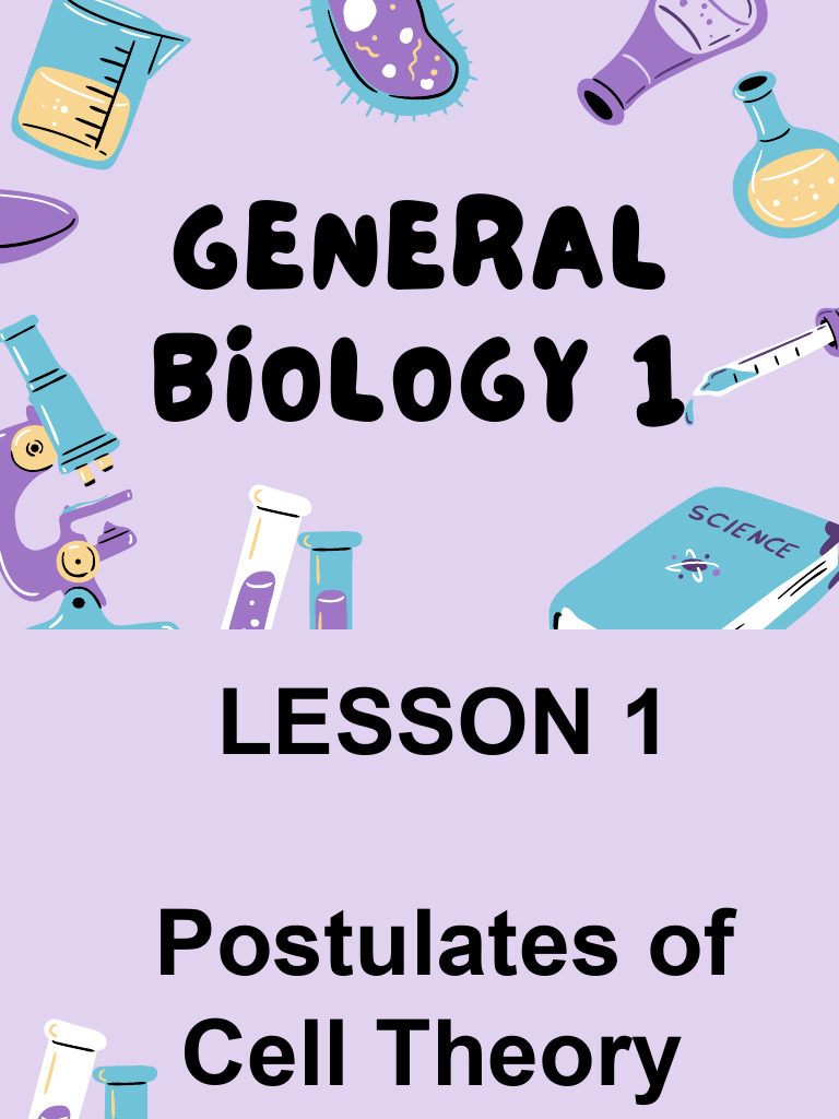 Lesson 1 Postulates of Cell Theory.pptx 20260315 224614 0000 | PDF