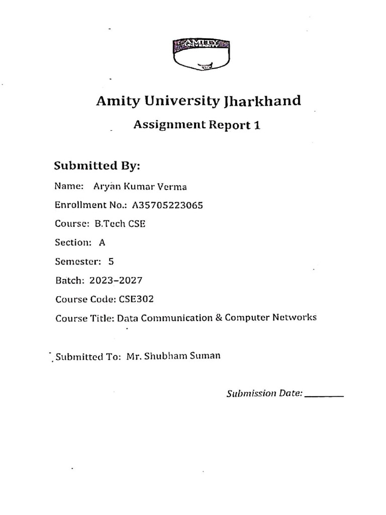 Assignment (1) Compressed | PDF