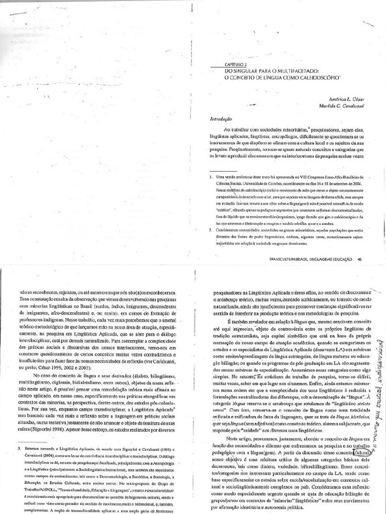 7 Do Singular Ao Multifacetado | PDF