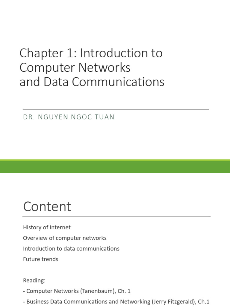 Chapter 1 - Introduction To CN and DCs | PDF | Computer Network ...