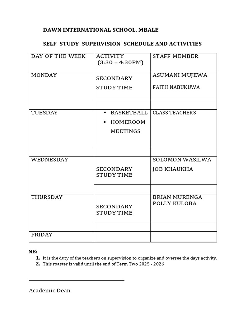 Self Study Supervision-1 | PDF