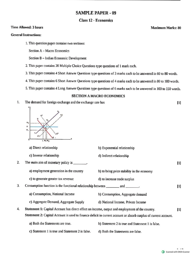 Sample Paper - 9 | PDF