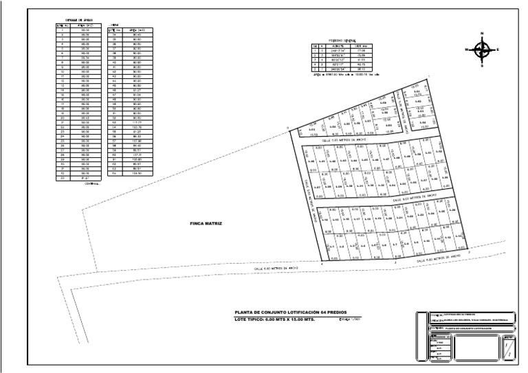 DiseÃ o - Lotif - Sector 1 VF - 64 Lotes | PDF