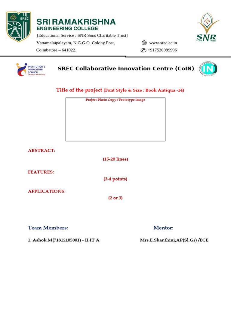 Abstract Format -2026 | PDF