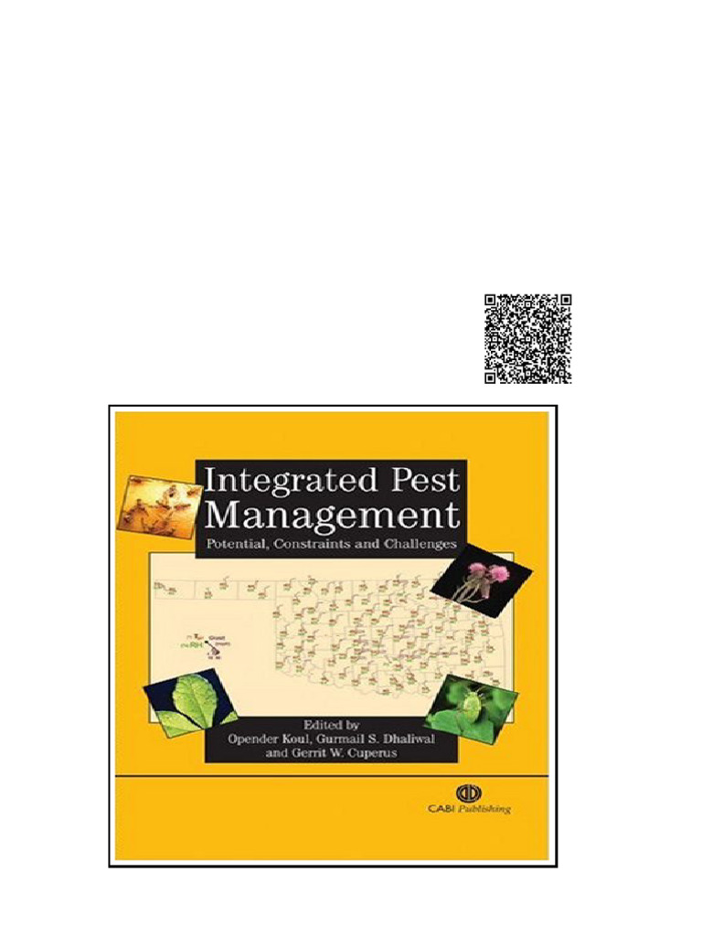 Integrated Pest Management Cabi Publishing First Edition Opender Koul ...