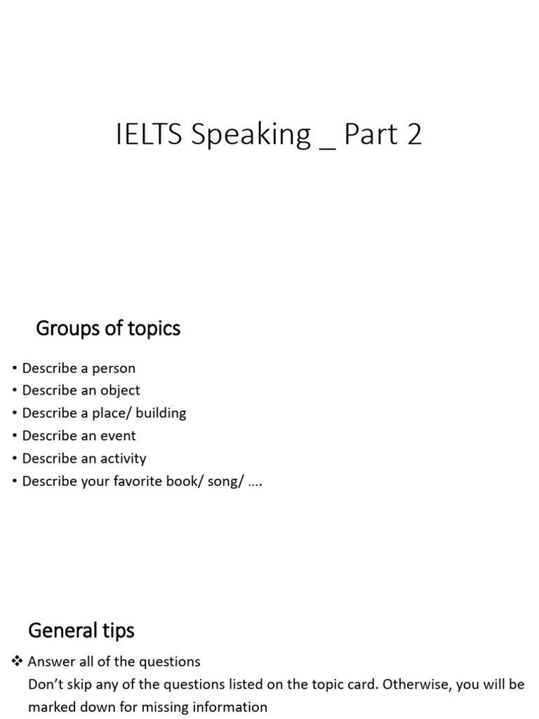 IELTS Speaking - Part 2 - Describe A Person | PDF | Chess | Chess Openings