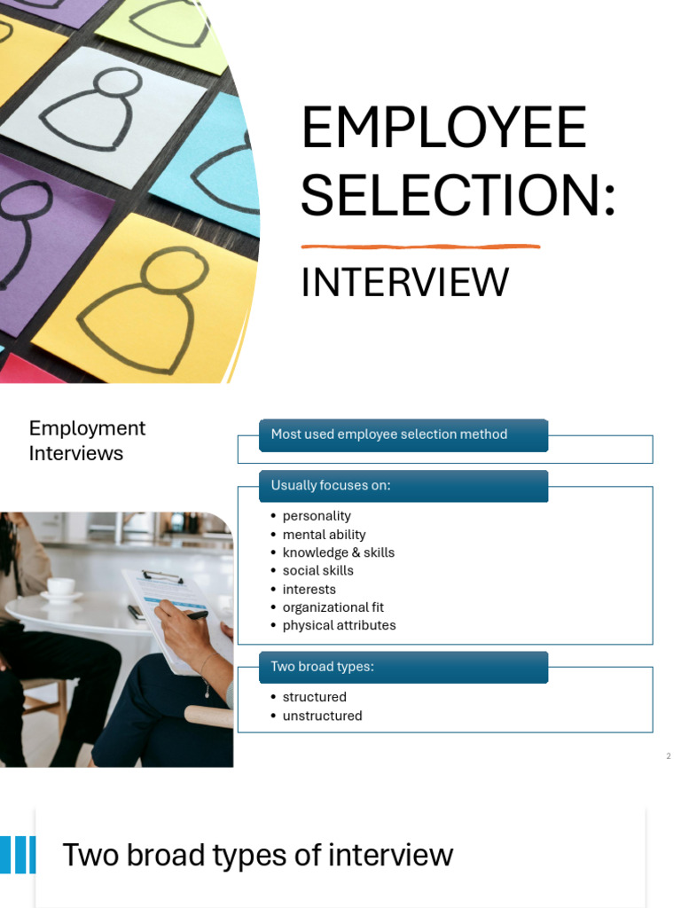 Employee Selection Interview | PDF | Interview | Nonverbal Communication