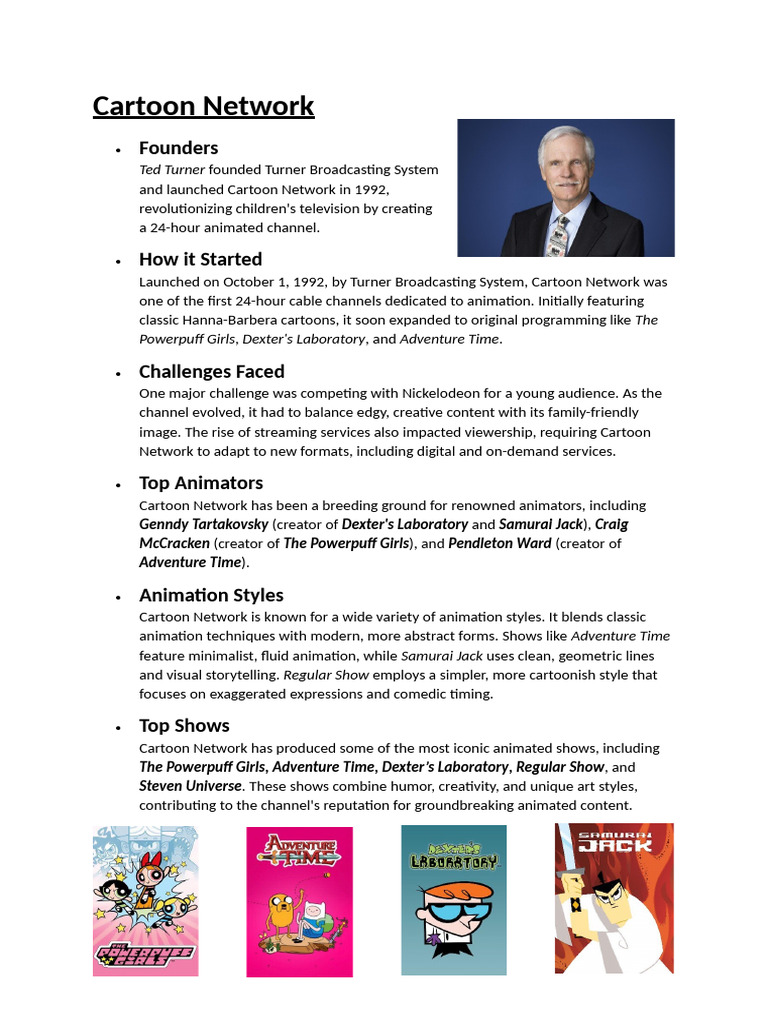 Cartoon Channels | PDF | Animation