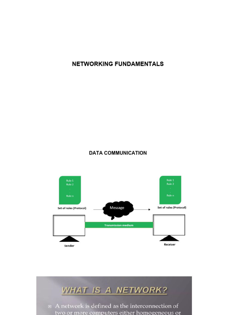 Module 1-Network Fundamentals | PDF