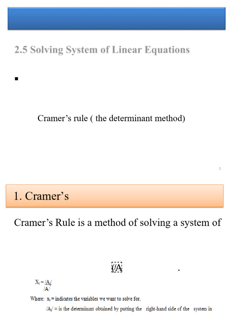 Chapter-2 Ppt Section Two Matrix Applications | PDF | System Of Linear ...