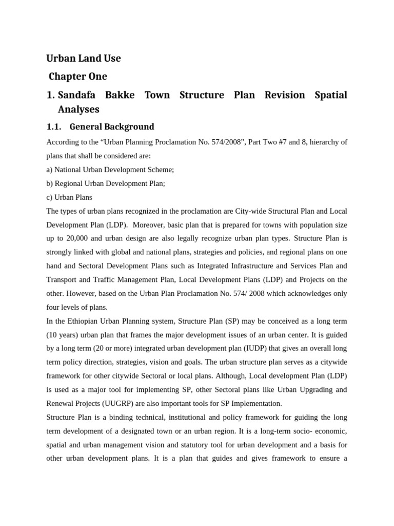 Urban Land Use Study | PDF | Land Use | Urban Planning