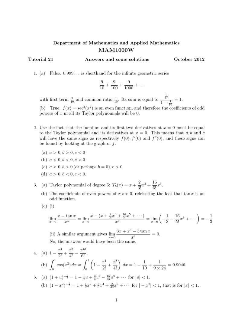 Tutorial+21+Solution+-+2012+_Taylor+Series+%2B+some+Differential ...