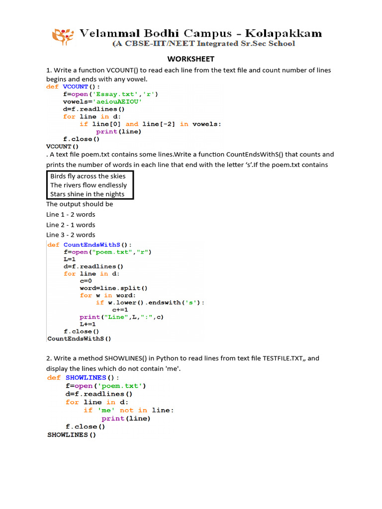 WORKSHEET Computer Science | PDF | Linguistics
