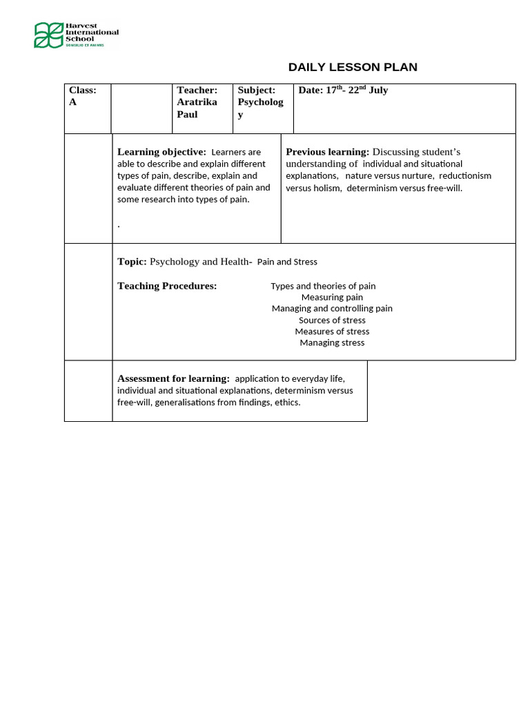 17th-22nd July A Level | PDF