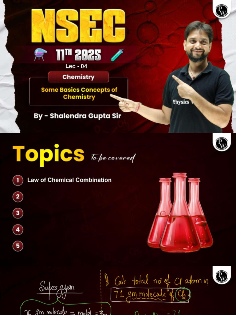 Some Basics Concepts of Chemistry 04 Class Notes | PDF