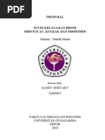 Download Proposal Studi Kelayakan Usaha Service by Andit Ciber SN101289820 doc pdf
