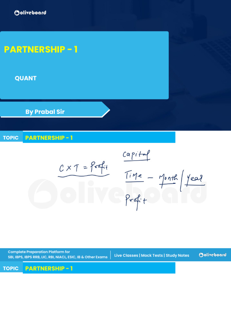 Partnership Questions | PDF | Investing | Personal Finance