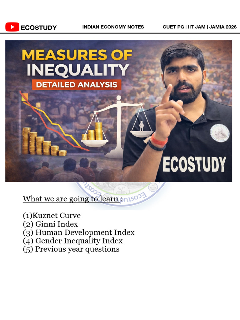 Measure of Inequality Notes | PDF | Economic Inequality ...